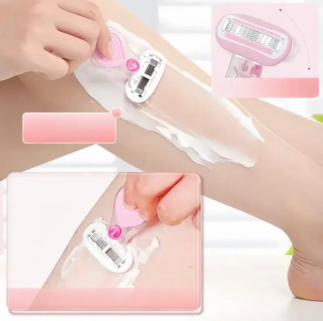 Women Manual Shaving Razor, Underarm Body Hair Removal, Mini Stainless Steel Shaving Knife with Storage Box Women Manual Shaving Razor, Underarm Body Hair Removal, Mini Stainless Steel Shaving Knife with Storage Box
